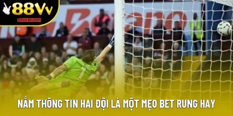Nắm thông tin hai đội là một mẹo bet rung hay